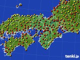 近畿地方のアメダス実況(気温)(2023年09月18日)