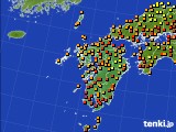 九州地方のアメダス実況(気温)(2023年09月18日)