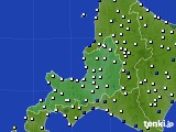 道央のアメダス実況(風向・風速)(2023年09月18日)