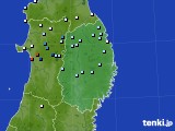 岩手県のアメダス実況(降水量)(2023年09月19日)