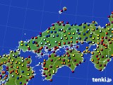 2023年09月19日の中国地方のアメダス(日照時間)