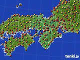 近畿地方のアメダス実況(気温)(2023年09月19日)