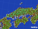 中国地方のアメダス実況(気温)(2023年09月19日)