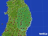 岩手県のアメダス実況(気温)(2023年09月19日)