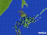 北海道地方のアメダス実況(日照時間)(2023年09月20日)