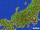 北陸地方のアメダス実況(気温)(2023年09月20日)