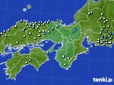 近畿地方のアメダス実況(降水量)(2023年09月21日)