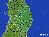 岩手県のアメダス実況(降水量)(2023年09月21日)