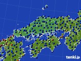 2023年09月21日の中国地方のアメダス(日照時間)