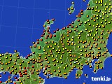 北陸地方のアメダス実況(気温)(2023年09月21日)