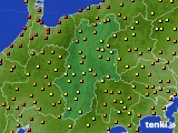 長野県のアメダス実況(気温)(2023年09月21日)