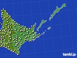 道東のアメダス実況(気温)(2023年09月21日)