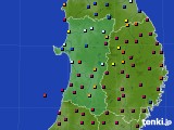 2023年09月23日の秋田県のアメダス(日照時間)