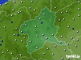 2023年09月23日の群馬県のアメダス(風向・風速)