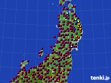 東北地方のアメダス実況(日照時間)(2023年09月24日)