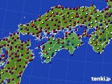 四国地方のアメダス実況(日照時間)(2023年09月24日)