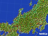 北陸地方のアメダス実況(気温)(2023年09月24日)
