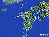 2023年09月25日の九州地方のアメダス(日照時間)