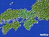 近畿地方のアメダス実況(風向・風速)(2023年09月25日)