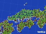 2023年09月27日の中国地方のアメダス(日照時間)