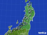 東北地方のアメダス実況(降水量)(2023年09月28日)