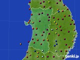 秋田県のアメダス実況(日照時間)(2023年09月29日)