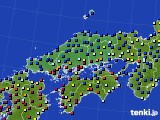2023年09月30日の中国地方のアメダス(日照時間)