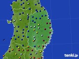 岩手県のアメダス実況(日照時間)(2023年10月01日)