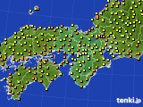 近畿地方のアメダス実況(気温)(2023年10月01日)