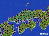 中国地方のアメダス実況(日照時間)(2023年10月02日)
