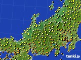 北陸地方のアメダス実況(気温)(2023年10月02日)