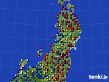 東北地方のアメダス実況(日照時間)(2023年10月03日)