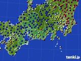 2023年10月03日の東海地方のアメダス(日照時間)