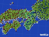 近畿地方のアメダス実況(日照時間)(2023年10月04日)