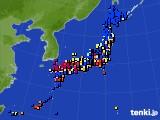 アメダス実況(日照時間)(2023年10月05日)