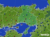 兵庫県のアメダス実況(日照時間)(2023年10月05日)