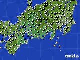 東海地方のアメダス実況(風向・風速)(2023年10月05日)