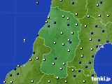 2023年10月05日の山形県のアメダス(風向・風速)