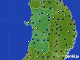 秋田県のアメダス実況(日照時間)(2023年10月06日)