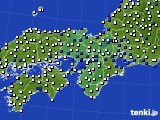 近畿地方のアメダス実況(風向・風速)(2023年10月06日)