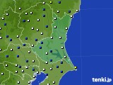 2023年10月06日の茨城県のアメダス(風向・風速)