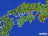 2023年10月07日の四国地方のアメダス(日照時間)
