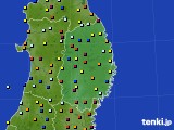 岩手県のアメダス実況(日照時間)(2023年10月07日)