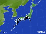 アメダス実況(降水量)(2023年10月08日)