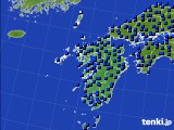 九州地方のアメダス実況(日照時間)(2023年10月08日)