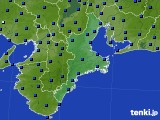 三重県のアメダス実況(日照時間)(2023年10月09日)