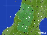 2023年10月09日の山形県のアメダス(風向・風速)