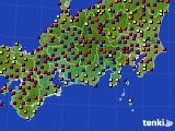 2023年10月11日の東海地方のアメダス(日照時間)