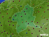 群馬県のアメダス実況(日照時間)(2023年10月11日)