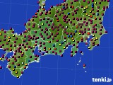 2023年10月12日の東海地方のアメダス(日照時間)